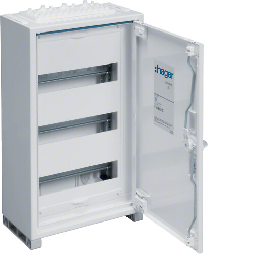 Moduulikotelo pinta-asennus, univers, IP44, 36 moduulia, 500x300x161mm, QC