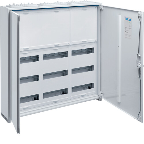 Moduulikotelo pinta-asennus,univers, IP44, 108 moduulia, rivil., 800x550x161mm