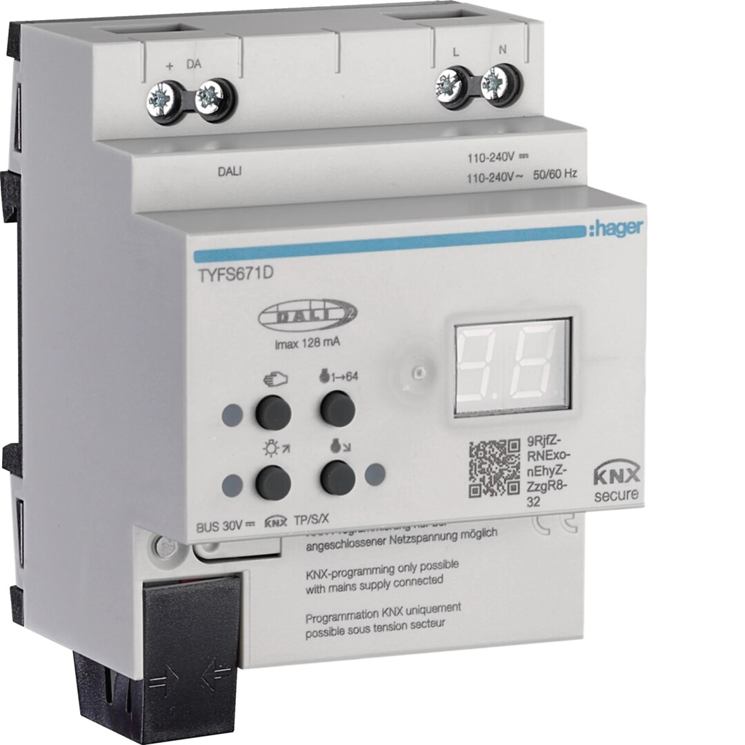 KNX/DALI 2 Gateway, KNX Secure, 1-kanavainen
