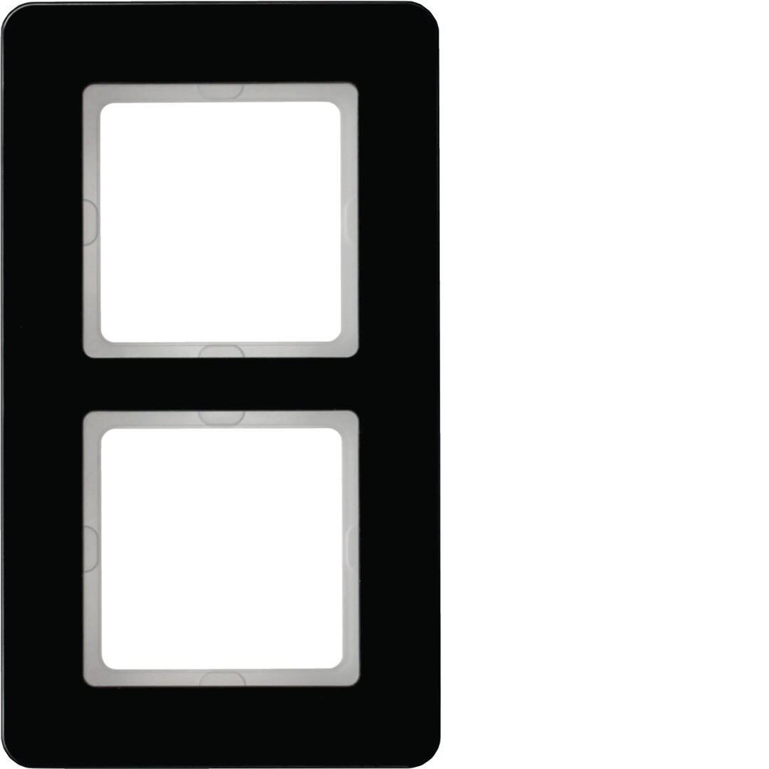 Peitelevy 2-osainen, Q.7 lasi musta
