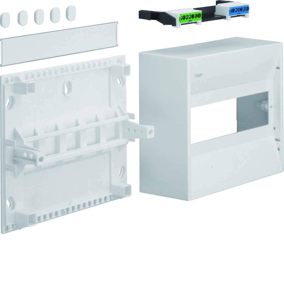 Moduulikotelo pinta-asennus gamma 10 moduulia IP30 puhtaanvalkoinen