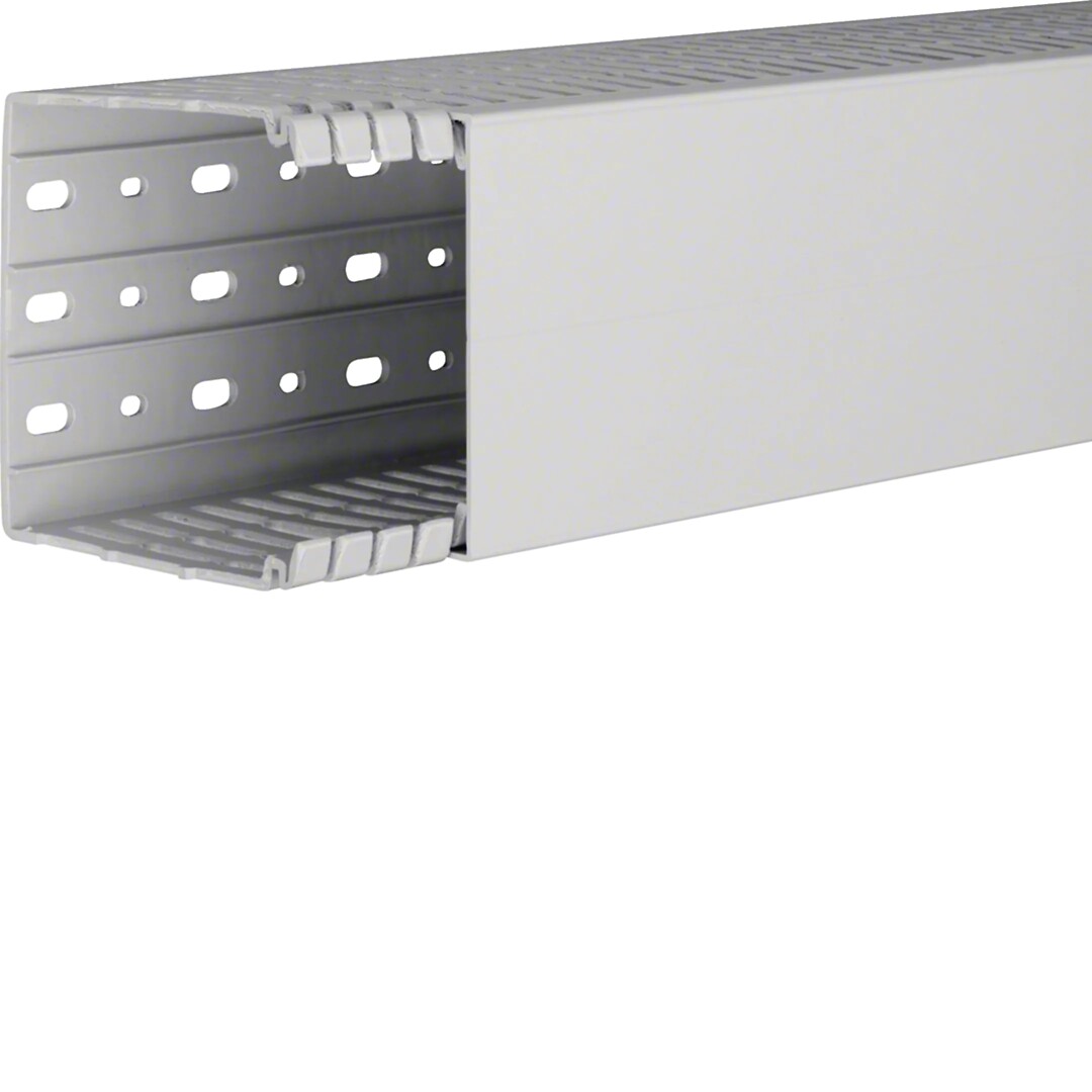 Johdotuskouru PC/ABS halogeeniton HA7 100x100mm vaaleanharmaa