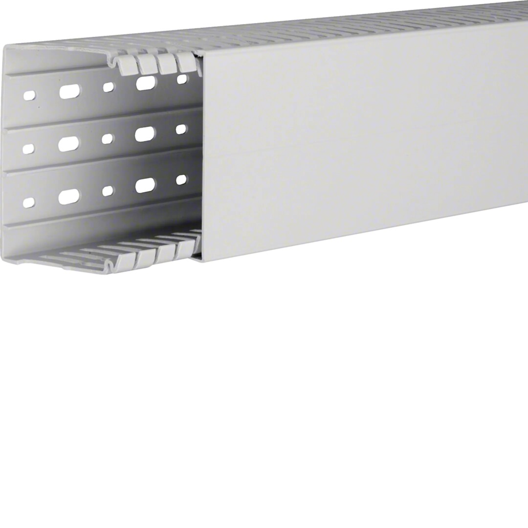 Johdotuskouru PC/ABS halogeeniton HA7 80x100mm vaaleanharmaa