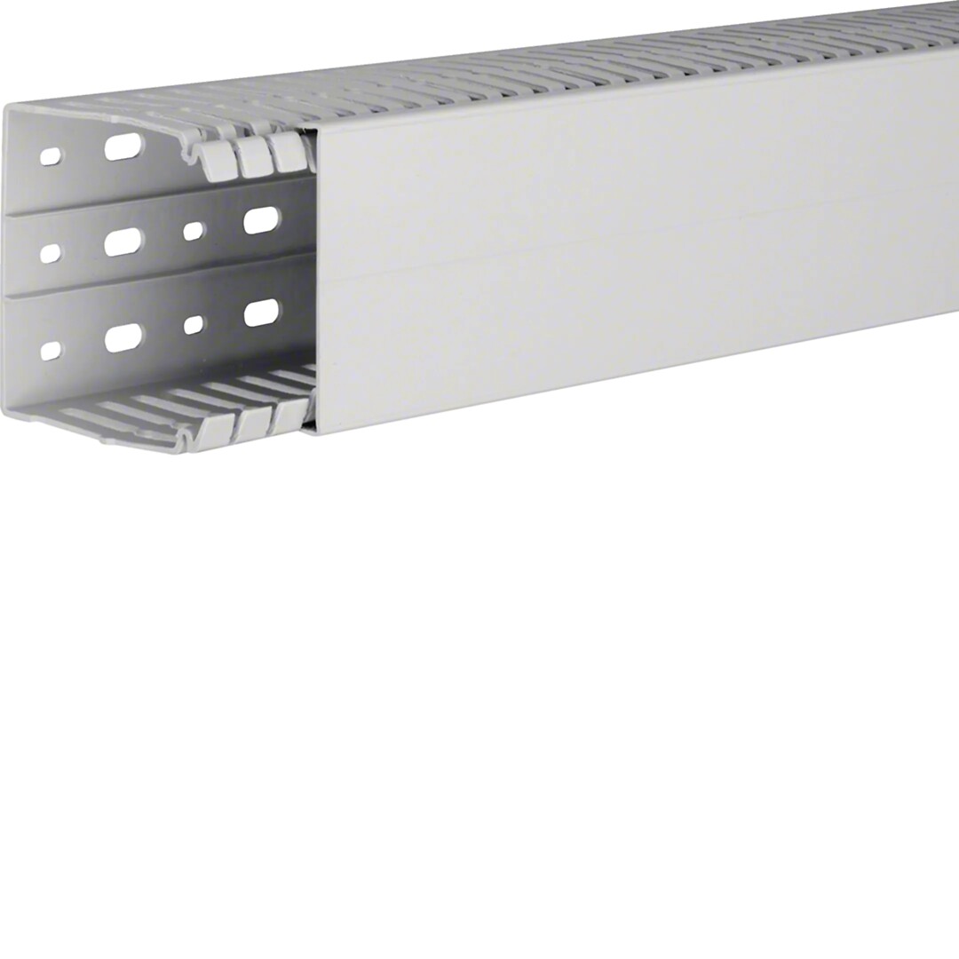 Johdotuskouru PC/ABS halogeeniton HA7 80x80mm vaaleanharmaa