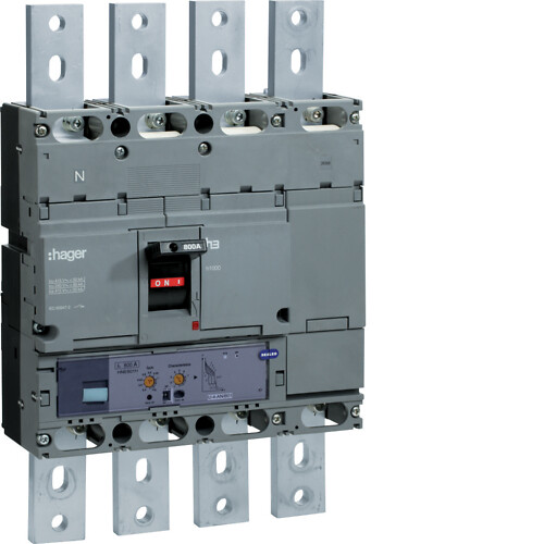 Kompaktikatkaisija h1000 4-napainen 70kA 800A elektroninen aseteltava LSI