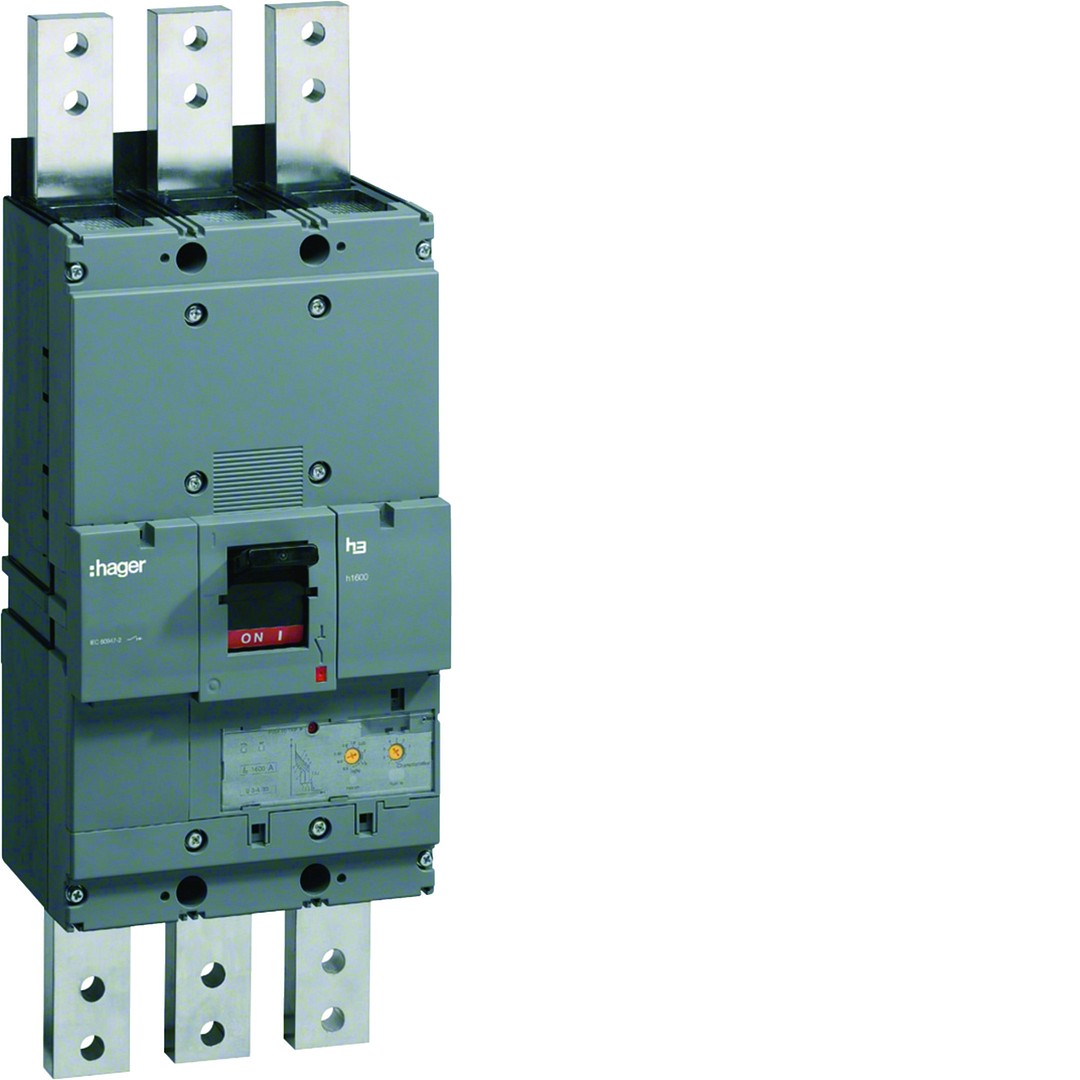 Kompaktikatkaisija h1600 3-napainen 70kA 1600A elektroninen aseteltava LSI