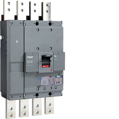 Kompaktikatkaisija h1600 4-napainen 50kA 1600A elektroninen aseteltava LSI