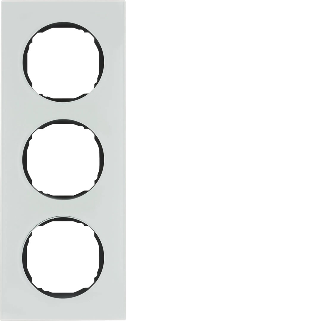 Peitelevy 3-osainen, ohutrakenteinen, R.8, lasi puhtaanvalkoinen