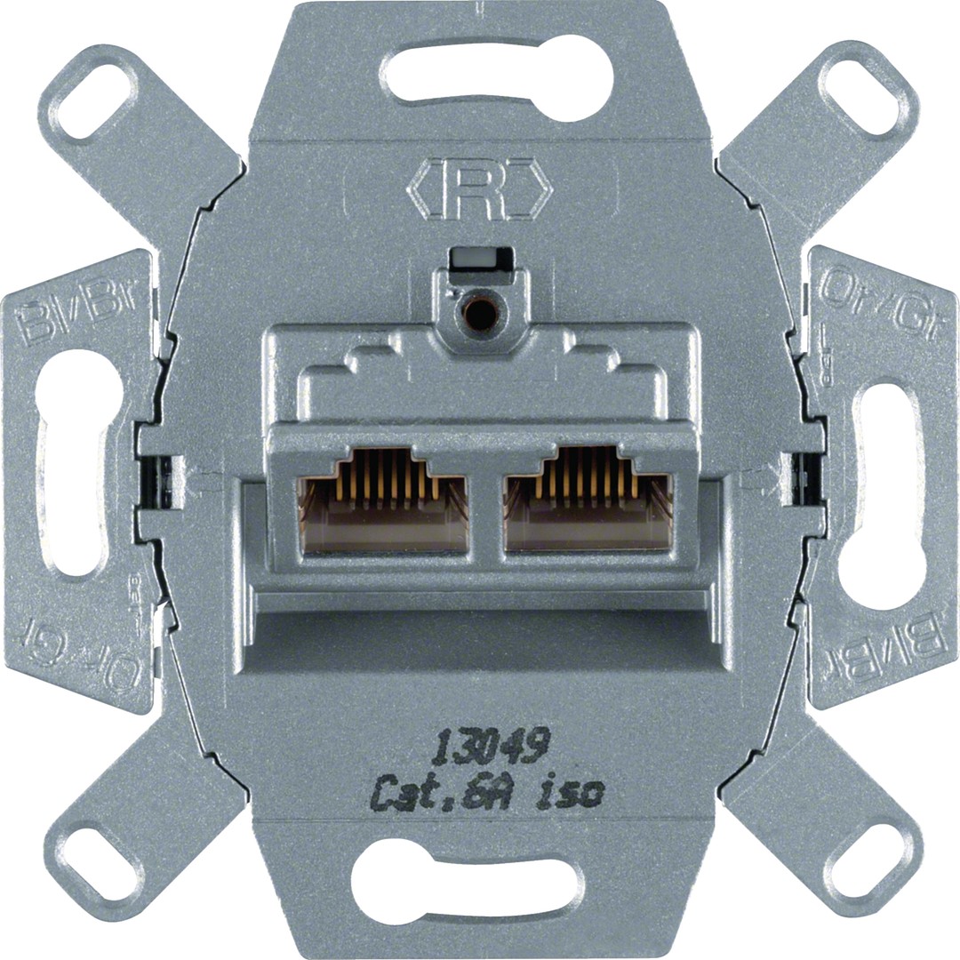 Datarasiarunko 2xRJ45 Cat6A iso valettu