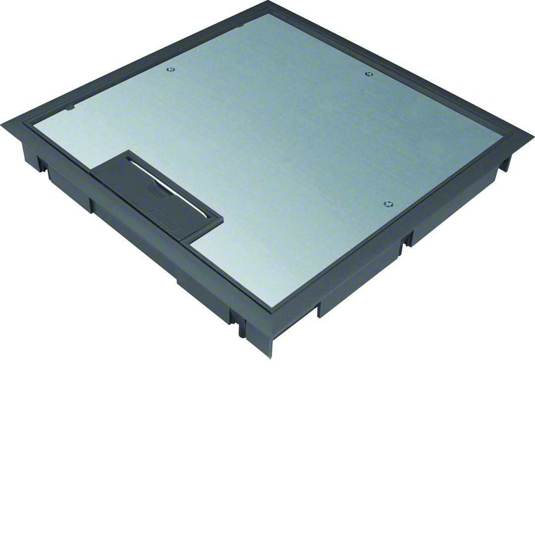 Lattiarasiakansi Q08 294x294mm pinnoitesyvennys 5mm polyamidi syvänmusta