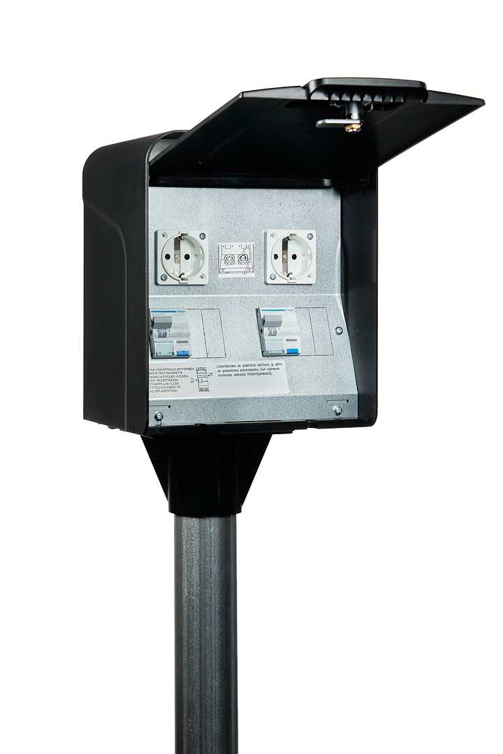 UTUBoX Piharasia IP24 In=16A, 2xSchuko, VVJSK 2xC16A (yhdistelmä)
