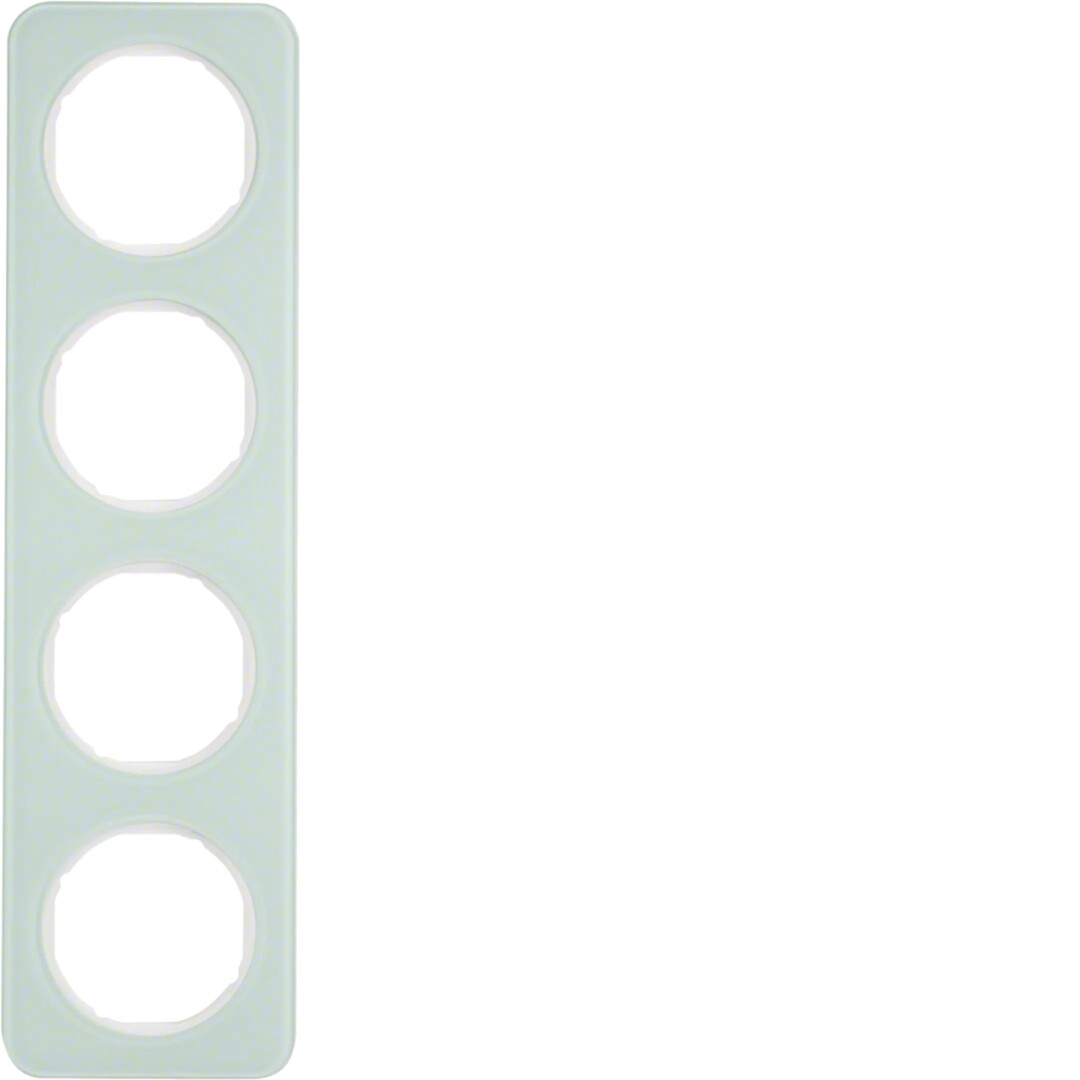 Peitelevy 4-osainen, R.1, lasi puhtaanvalkoinen