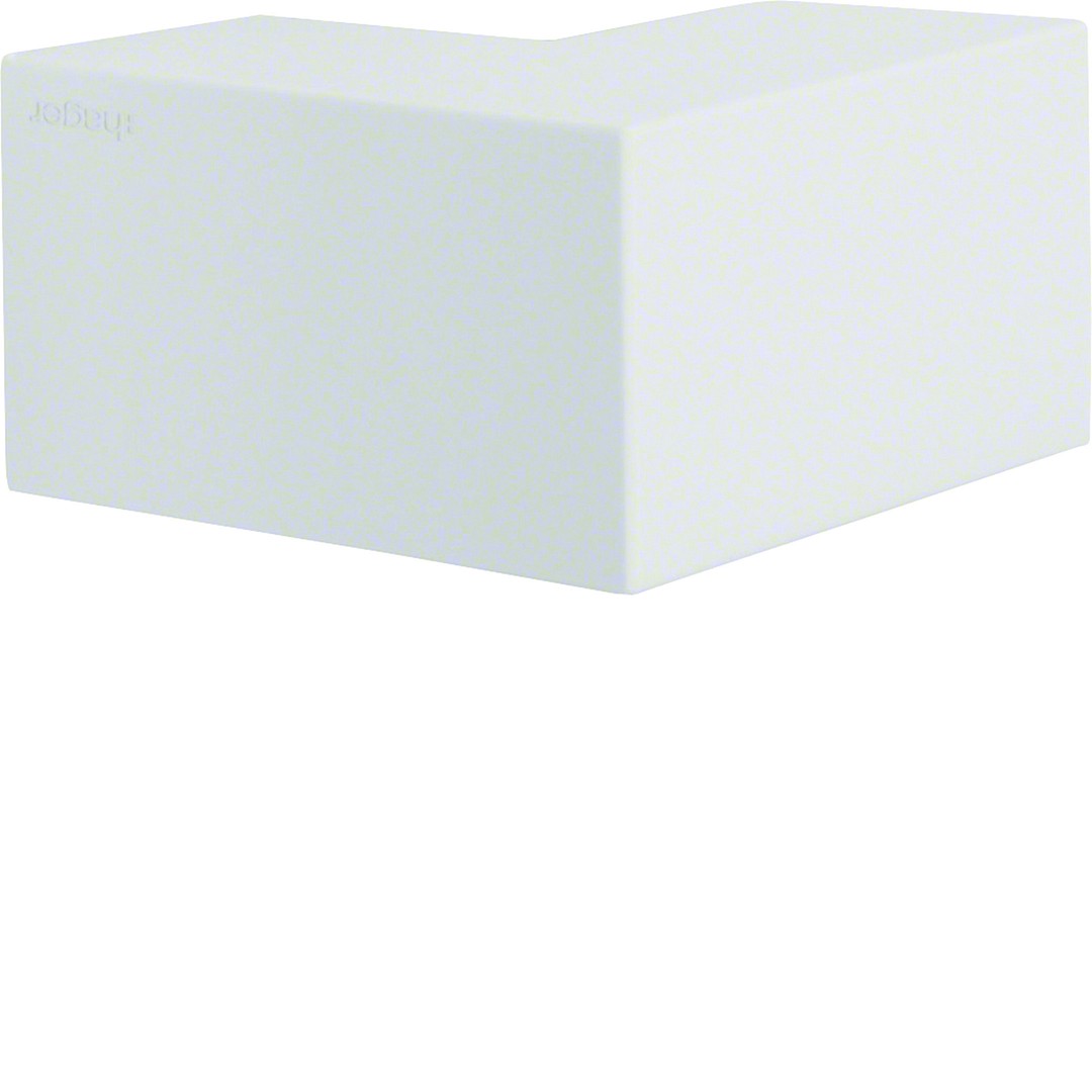 Ulkokulma halogeeniton kanavalle LF 25x25mm, liikenteenvalkoinen