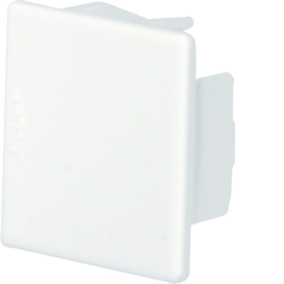 Päätykappale halogeeniton kanavalle LF 30x30mm, liikenteenvalkoinen