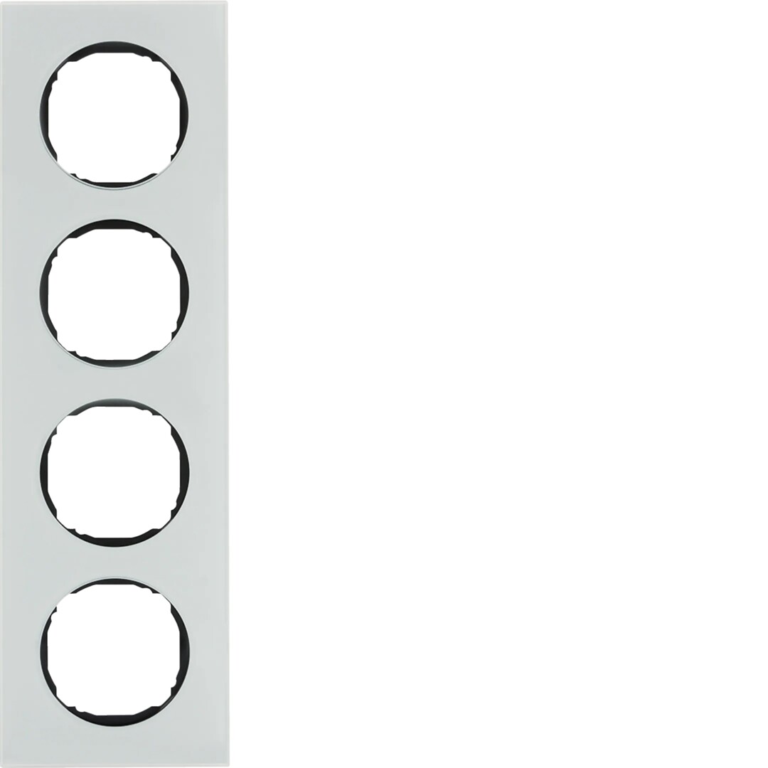 Peitelevy 4-osainen, ohutrakenteinen, R.8, lasi puhtaanvalkoinen
