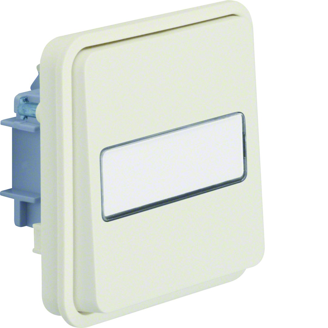 Vaihtokytkinrunko (6) 10AX/250VAC, sin. LED 230VAC/MI, W.1, puhtaanvalkoinen