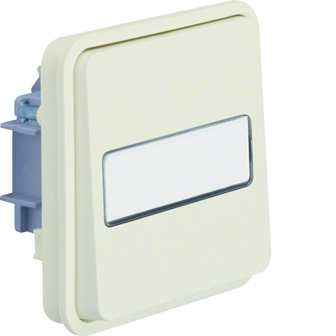 Vipupainikerunko (6) 10A/250VAC sininen LED 230VAC/MI, W.1, puhtaanvalkoinen