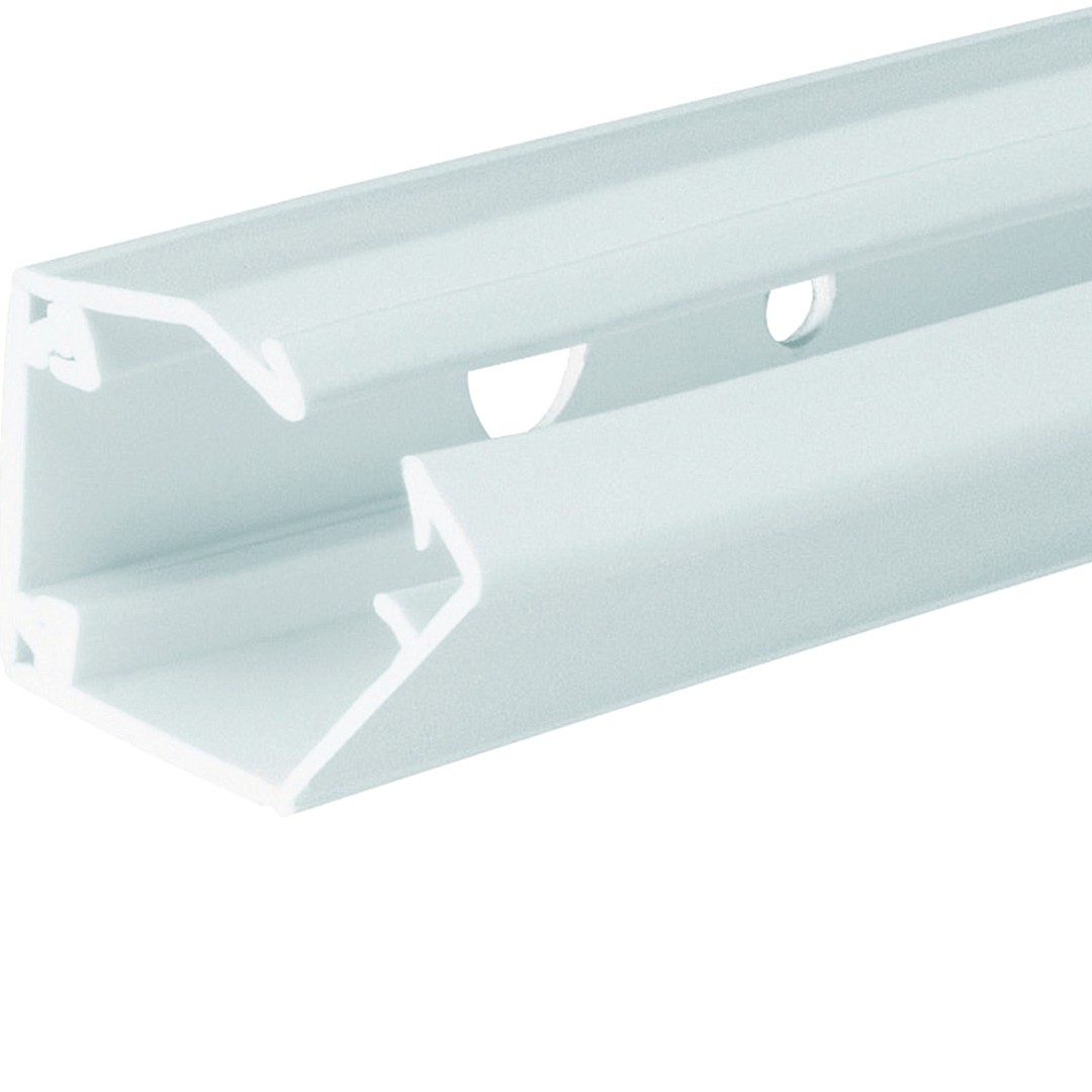 Asennuskanava tarralla LFR 16x16mm, PVC, liikenteenvalkoinen, rulla 20m