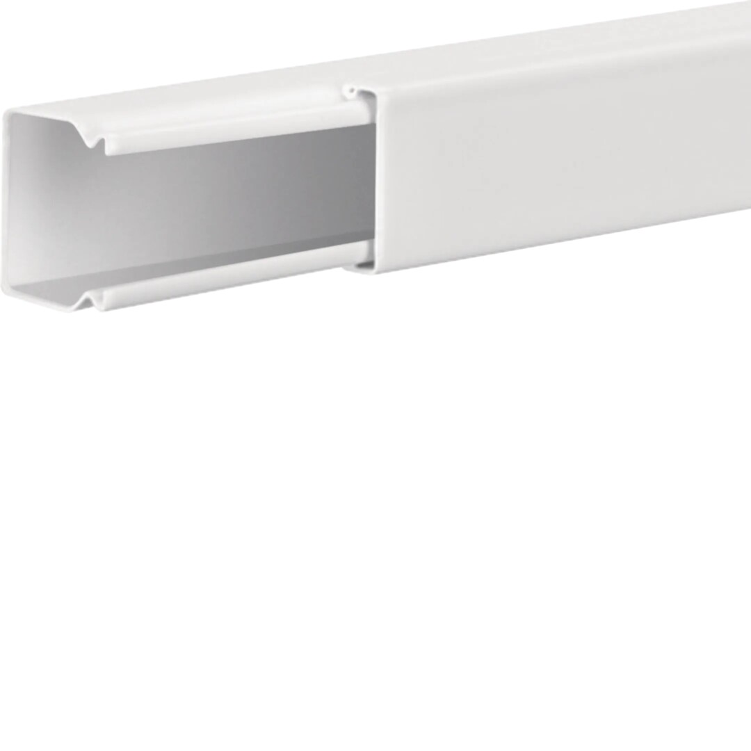 Asennuskanava teräksestä LFS 20x20mm, liikenteenvalkoinen