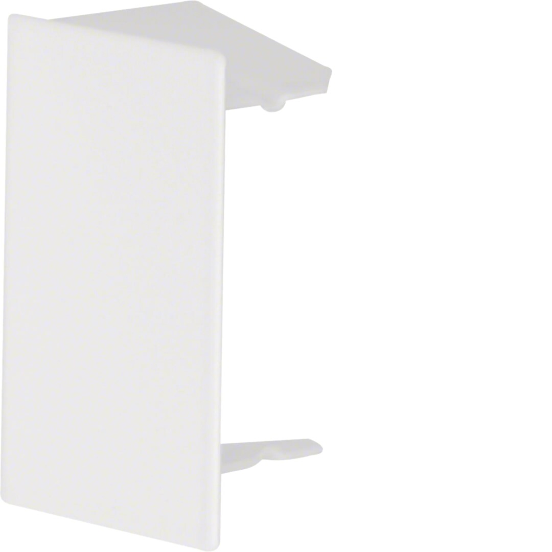 Päätykappale teräs kanavalle LFS 40x60mm, liikenteenvalkoinen