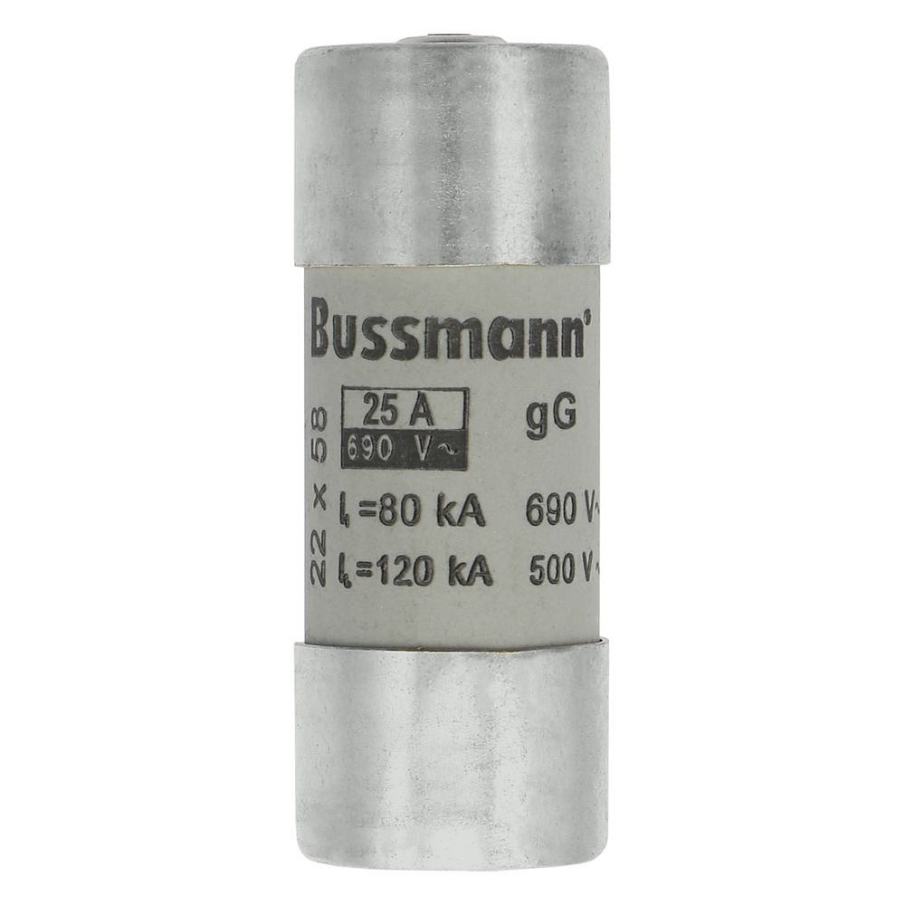 Keraaminen putkisulake iskurilla, koko 22x58mm, 25A 690VAC 80kA gG-gL, IEC