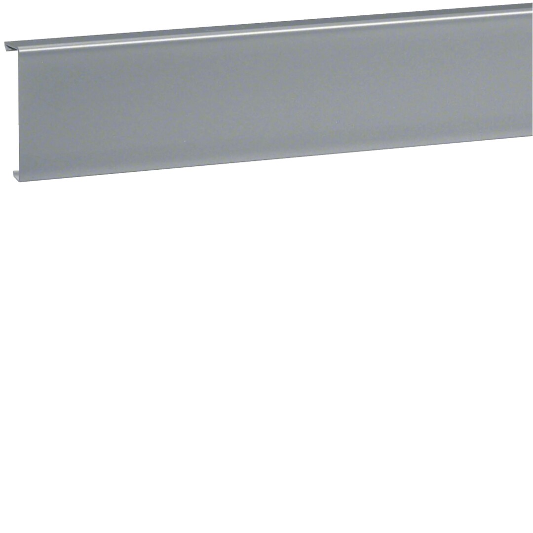 Jalkalistakanavan kansi PVC kanavalle SL 20x80mm alumiinipinnnoitteella