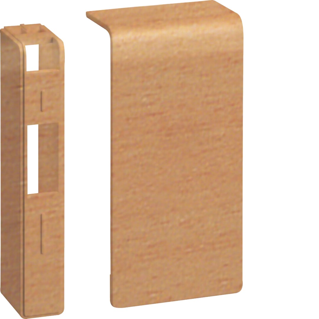 Päätykappale halogeeniton kanavalle SL 20x80mm, pyökki, pinnoitettu
