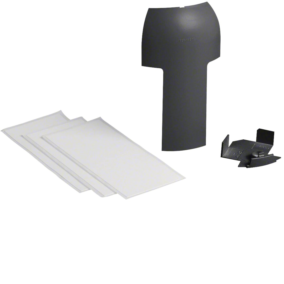 Haaroituskappale halogeeniton kanavalle EK40x40/SL 20x80mm, grafiitinmusta