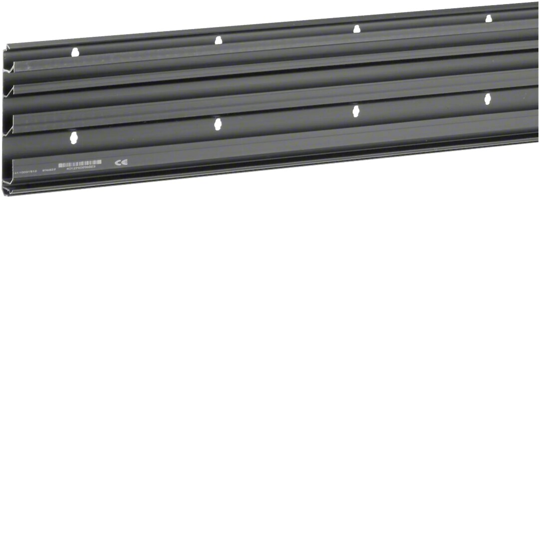 Jalkakalistakanavarunko 4 johtotilaa PVC SL20x115mm, musta