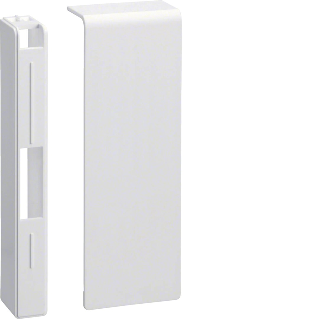 Päätykappale halogeeniton kanavalle SL 20x115mm liikenteenvalkoinen