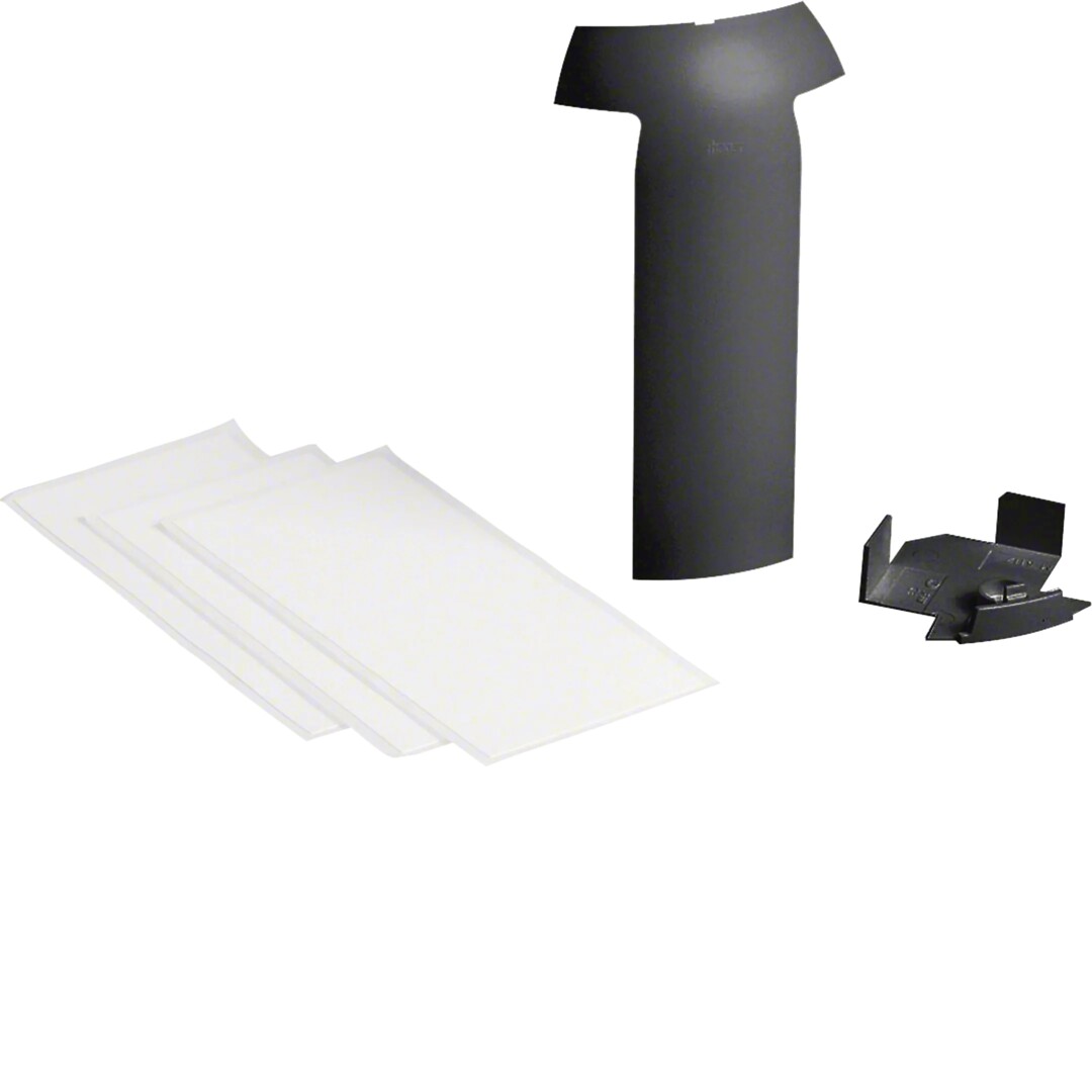 Haaroituskappale halogeeniton kanavalle EK40x40/SL 20x115mm, grafiitinmusta