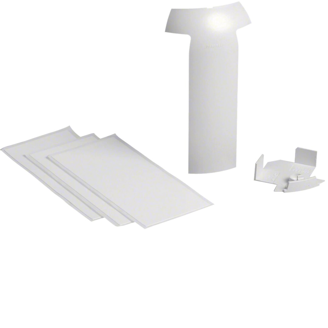 Haaroituskappale halogeeniton kanavalle EK40x40/SL 20x115mm, liikenteenvalkoinen