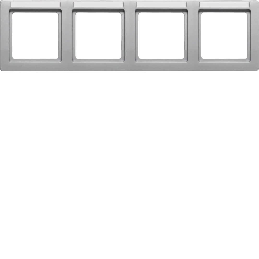Peitelevy 4-osainen merkintäikkunalla vaaka, Q.1, alumiini samettinen, maalattu
