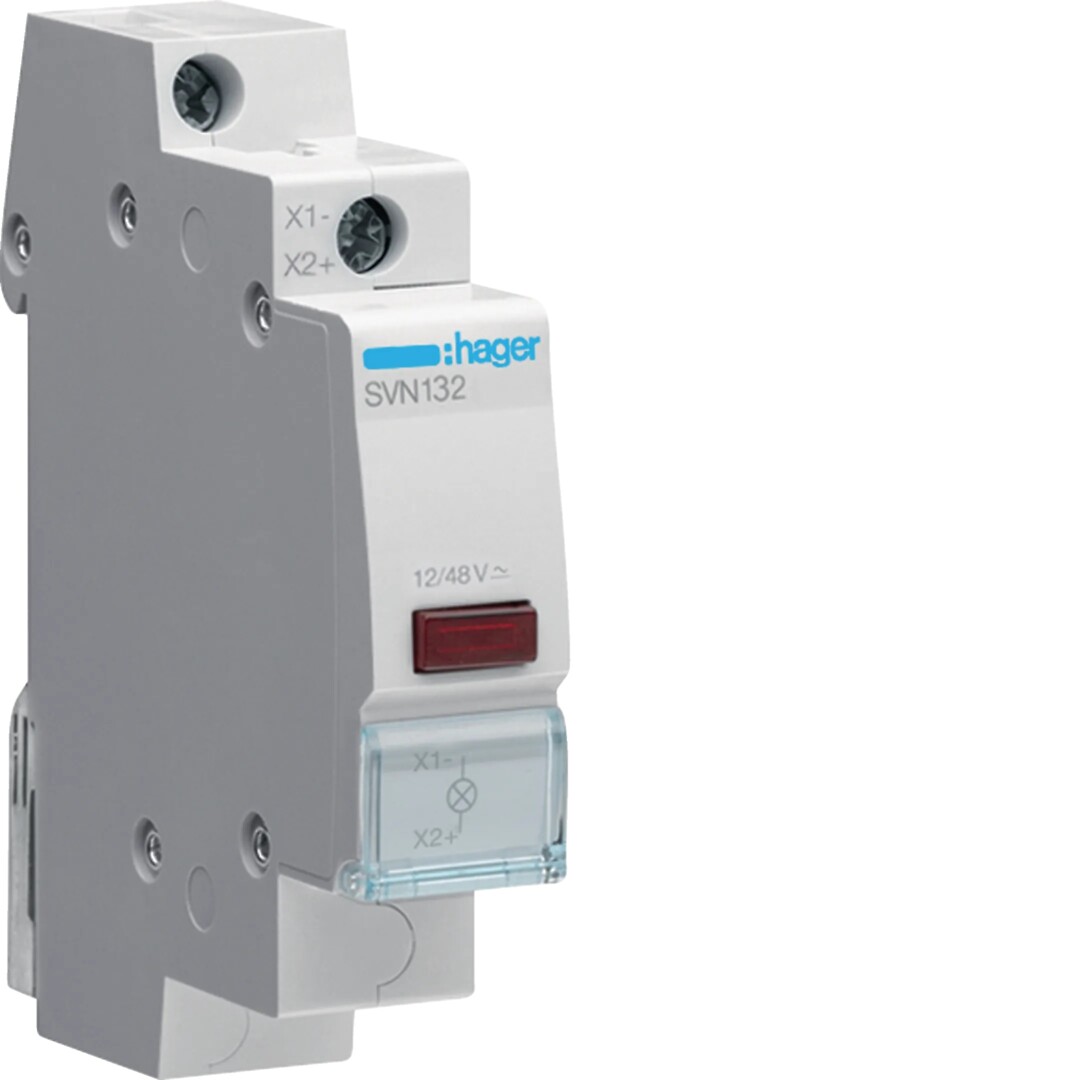 LED-merkkivalo punainen 12 – 48V AC/DC 1 moduuli