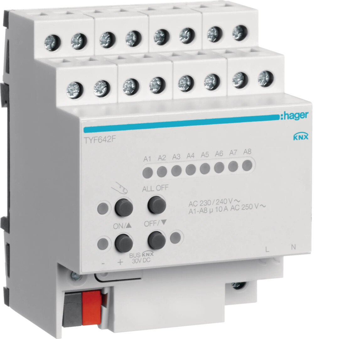 Puhallinlähtö 2-kanavainen KNX, 10A