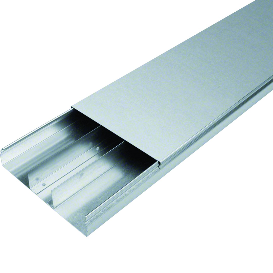 Lattiakanava pintavaluun upotettava 3-osainen teräs UK 240x48mm