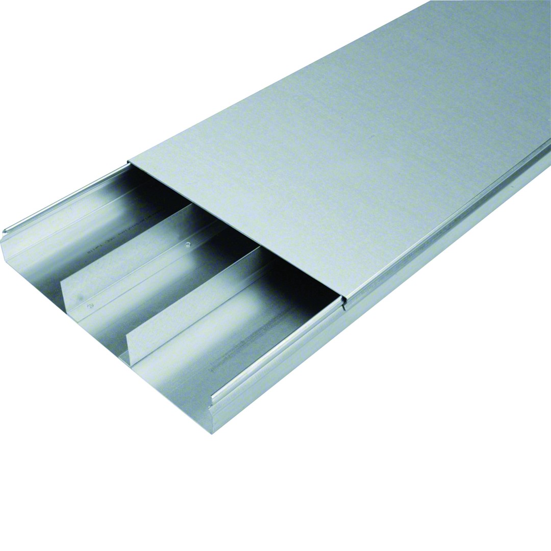 Lattiakanava pintavaluun upotettava 3-osainen teräs UK 340x48mm