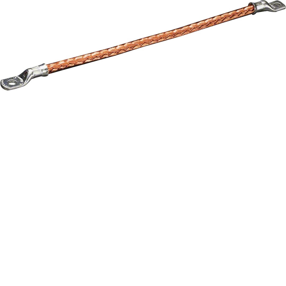 Maadoitusjohdin, universN, 25mm², pituus = 300 mm, 6mm / 8mm kaapelikengin