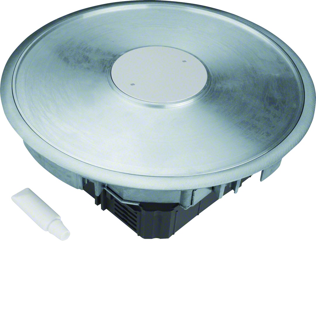 Lattiarasiakansi IP66 R12 pyöreä 306mm alu-putki 3mm syv. onteloasennus alumiini