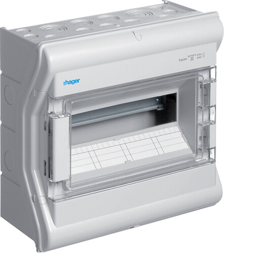Moduulikotelo pinta-asennus Vector 1×12 moduulia PS/PC IP54