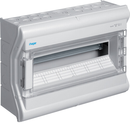 Moduulikotelo pinta-asennus Vector 1×18 moduulia PS/PC IP54