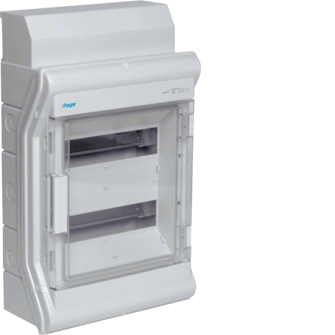 Moduulikotelo pinta-asennus Vector 2×12 moduulia PS/PC IP54, multil./kaapelisuoj.