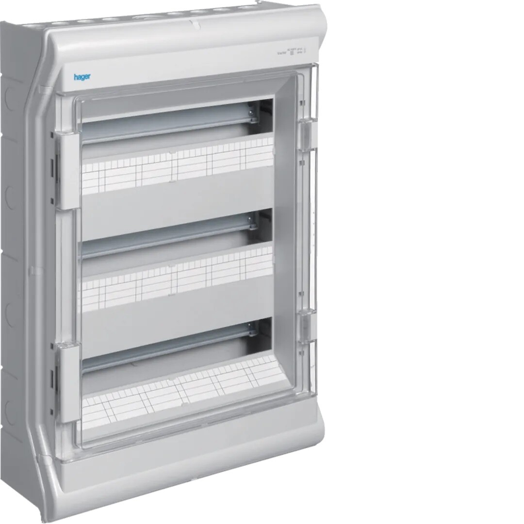 Moduulikotelo pinta-asennus Vector 3×12 moduulia PS/PC IP54