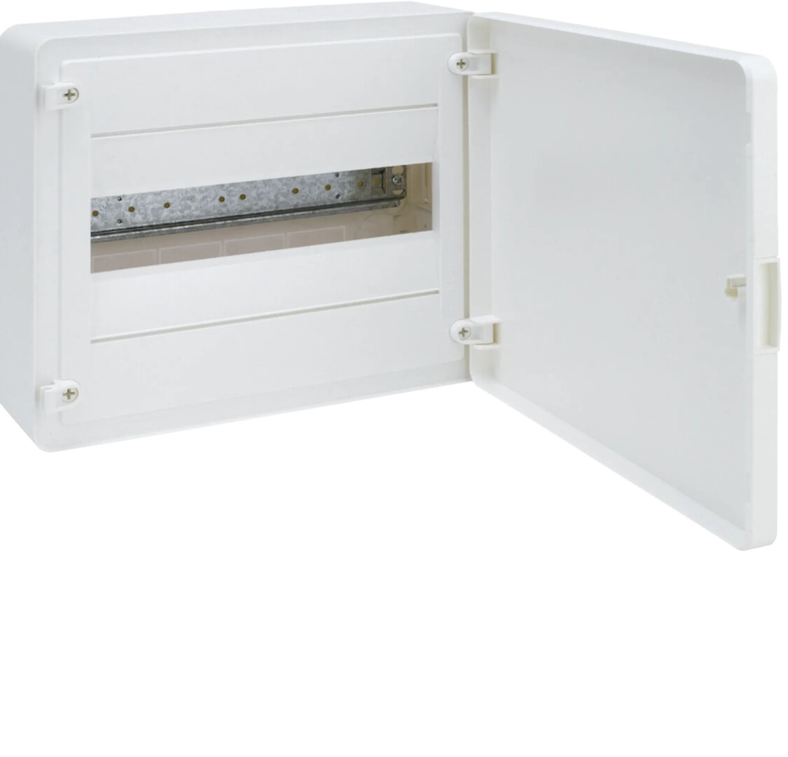 Moduulikotelo pinta-asennus golf 1×12 moduulia, valkoinen ovi IP40