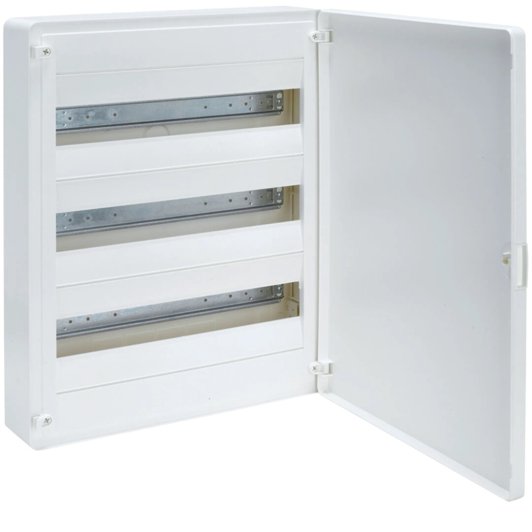 Moduulikotelo pinta-asennus golf 3×18 moduulia, valkoinen ovi IP40