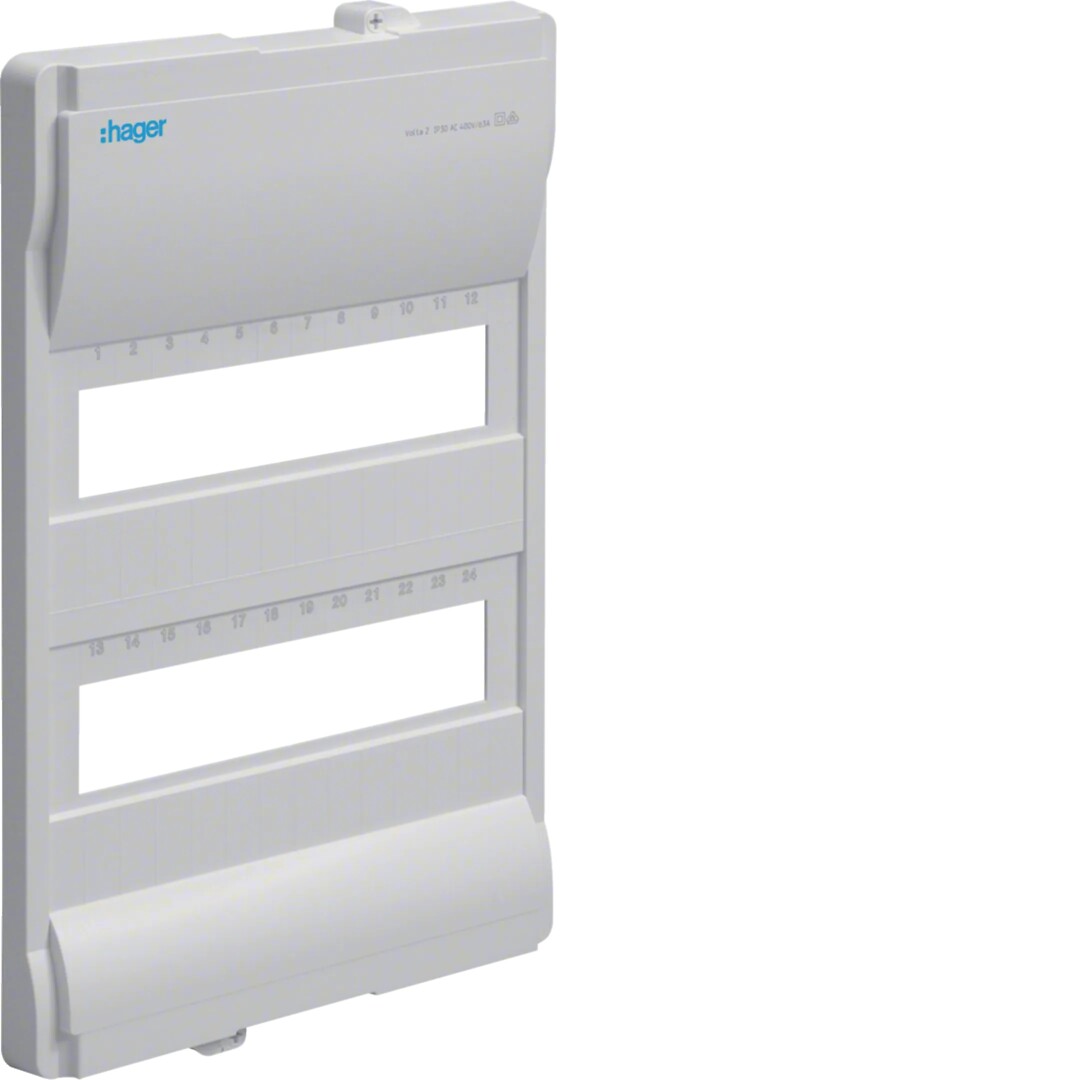 Kosketussuojalevy, volta, 2-rivinen