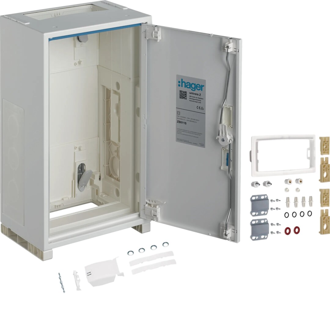 Jalustakotelo, universZ, 500x300x205mm, luokka II, IP44, 36 moduulia