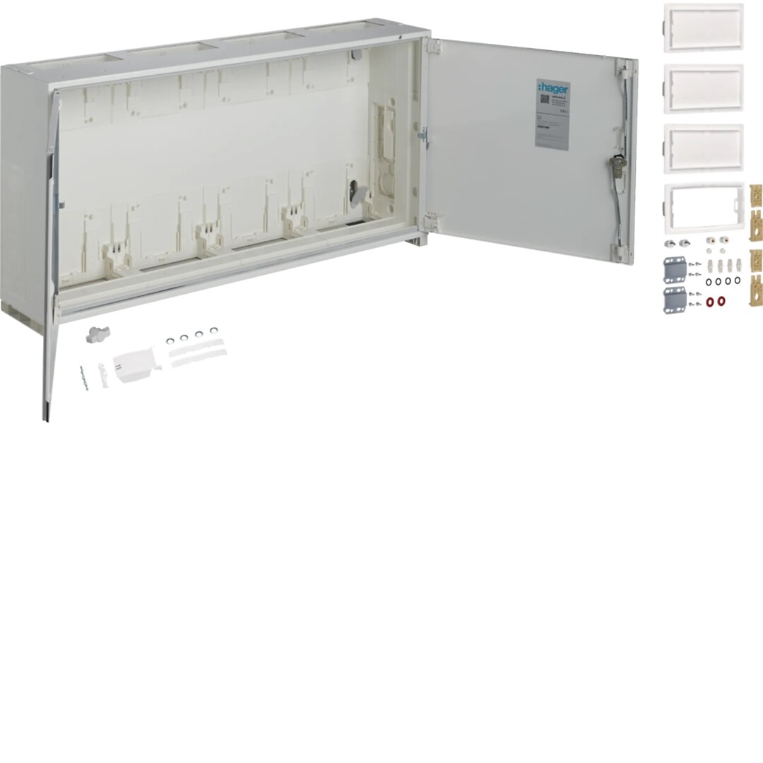 Jalustekotelo, universZ, 500x1050x205mm, luokka II, IP54, 144 moduulia