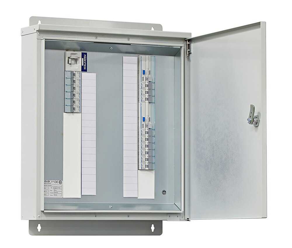 Ryhmäkeskus IP34 pinta In=35A, JSK 6xC10A+9xC16A, 2xVVSK